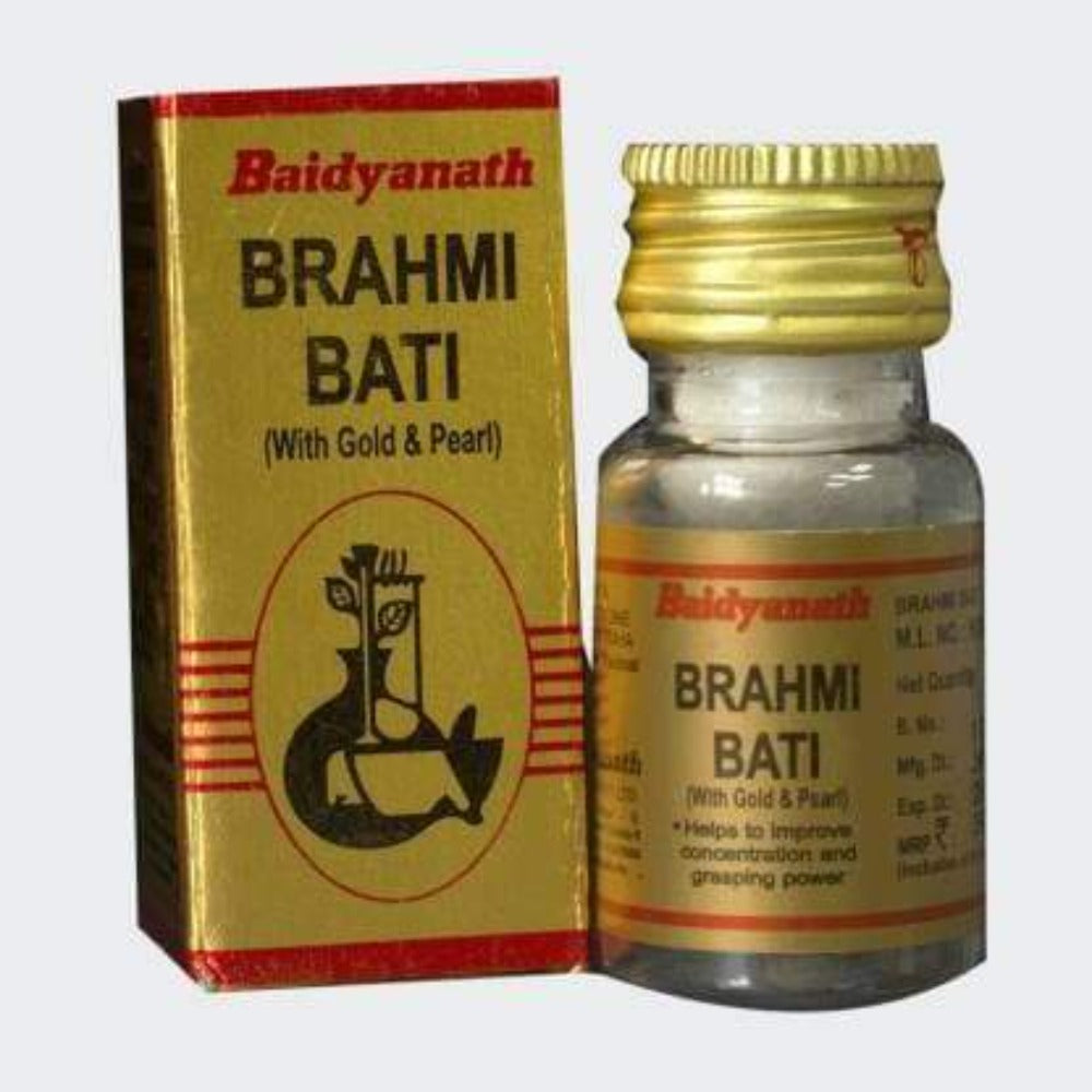 Baidyanath Jhansi Brahmi Bati with Gold - 10 Tabs