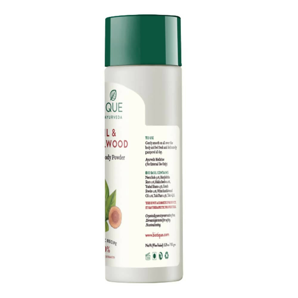 Biotique Basil & Sandalwood Refreshing Body Powder - 150 GM