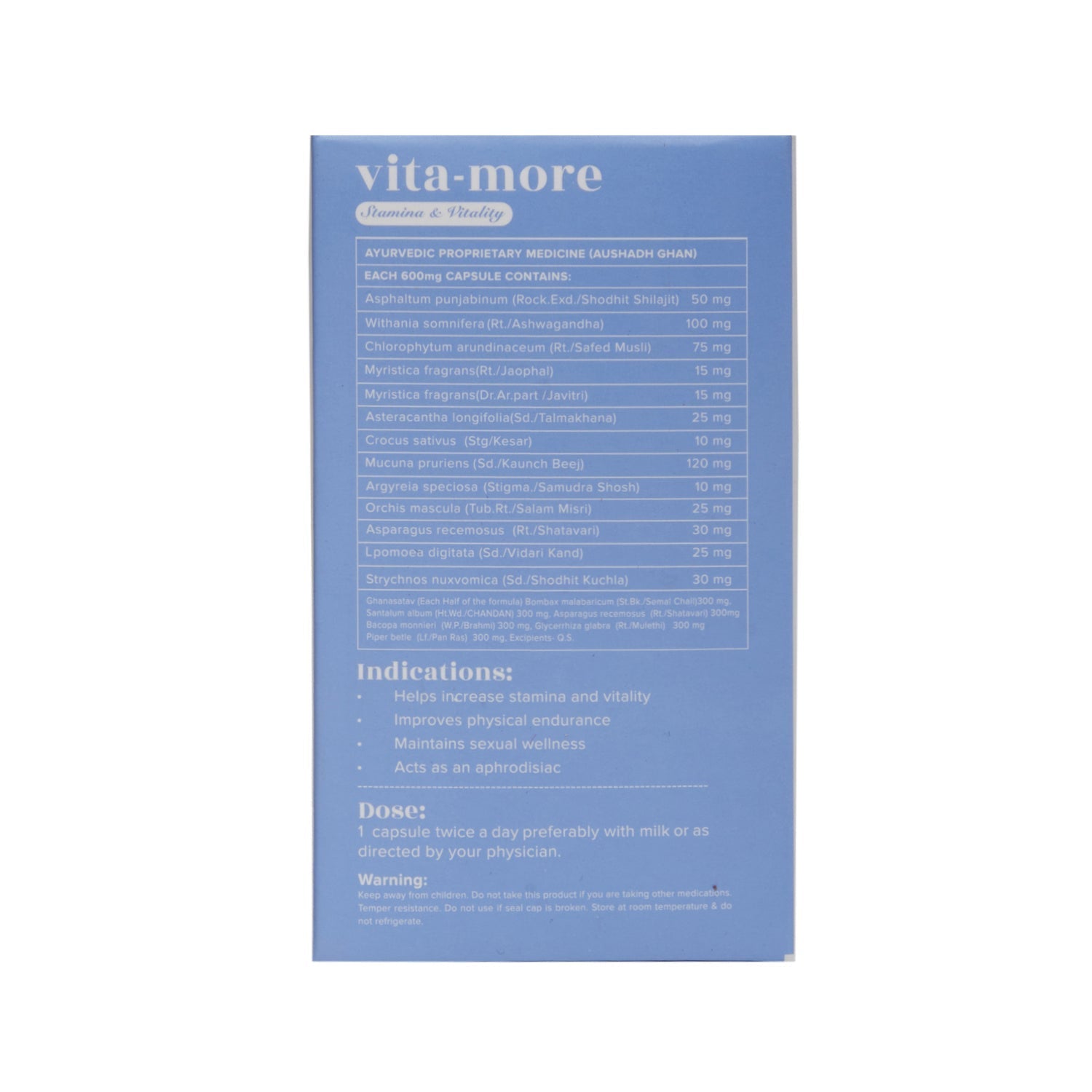 Baidyanath Jhansi Ayurvedant Vita More Capsules - 60 Caps