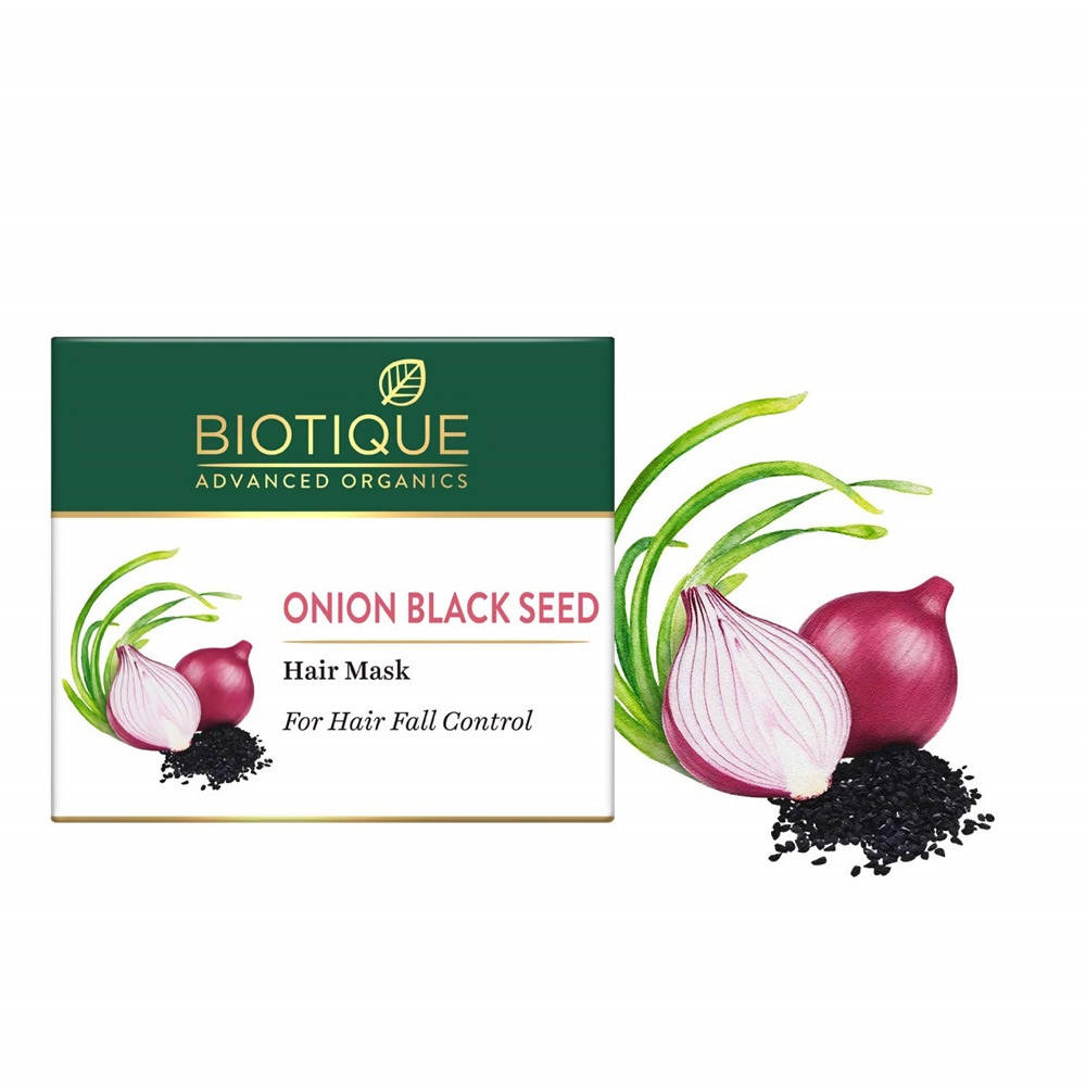 Biotique Advanced Organics Onion Black seed Hair Mask For Hair Fall Control - 175 GM