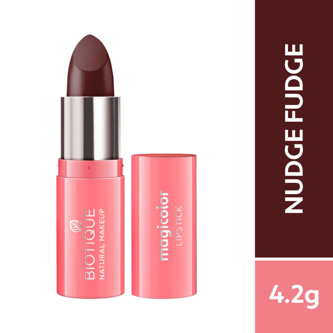 Biotique Magicolor Lipstick - Nudge Fudge - 4.2 GM