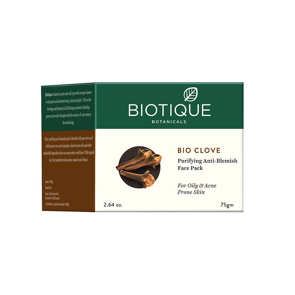 Biotique Bio Clove Purifying Anti Blemish Face Pack - 75 GM
