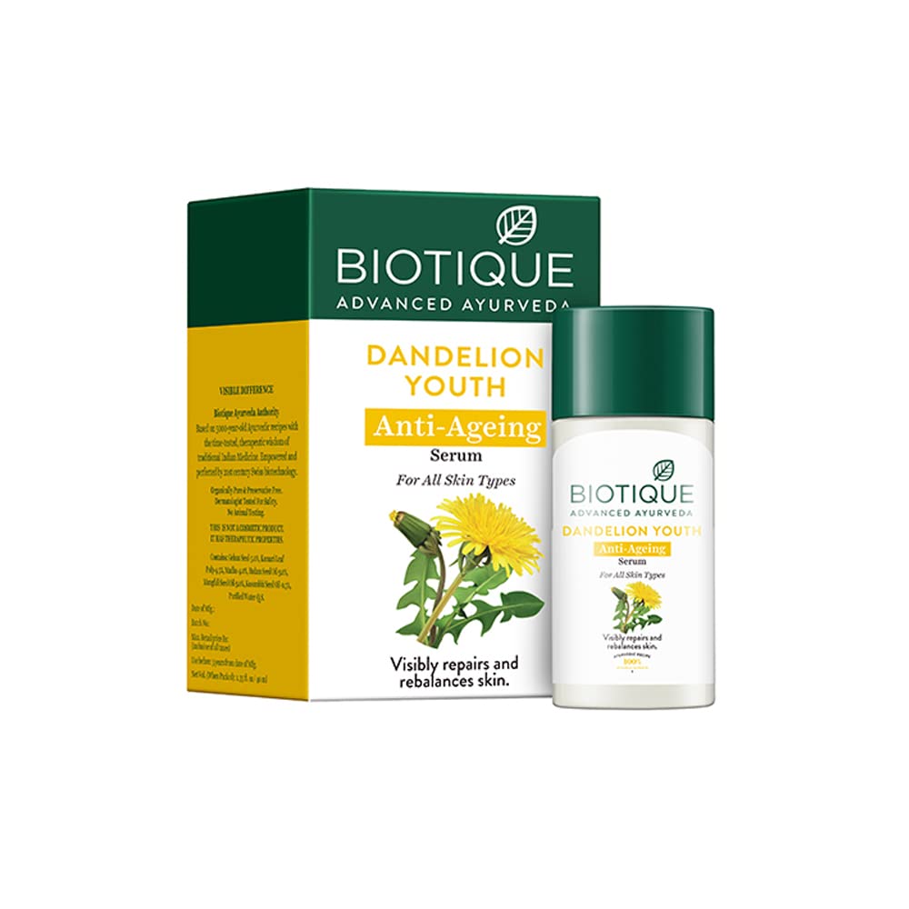 Biotique Dandelion Youth Anti-Ageing Serum - 40 ML