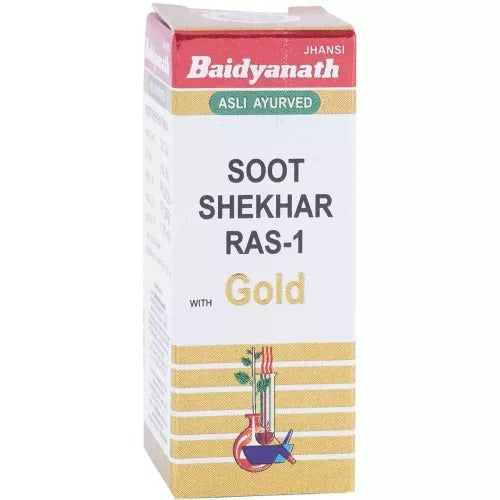 Baidyanath Jhansi Sutshekhar Ras No 1 with Gold - 10 Tabs