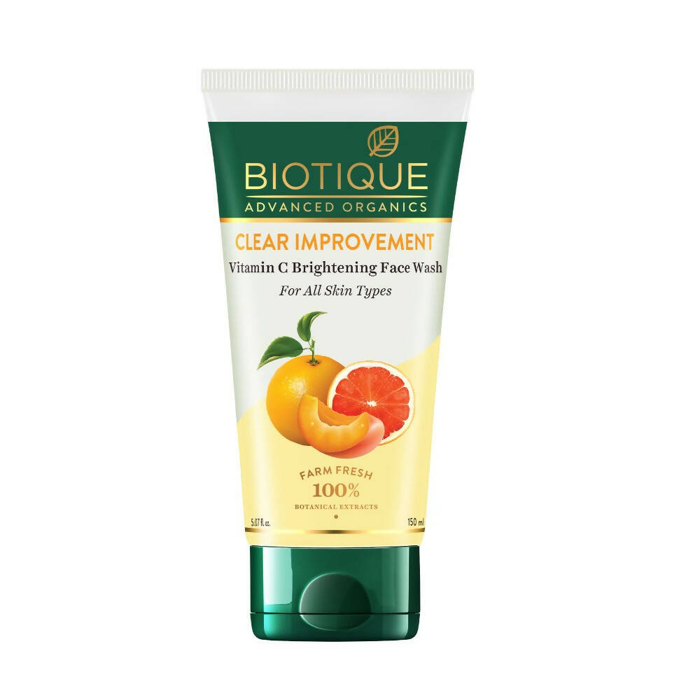 Biotique Advanced Organics Clear Improvement Vitamin C Brightening Face Wash - 150 ML