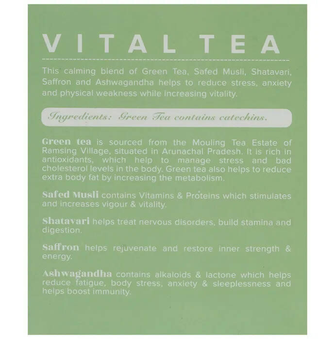 Baidyanath Jhansi Ayurvedant Vital-Tea Bags - 10 Tea Bags