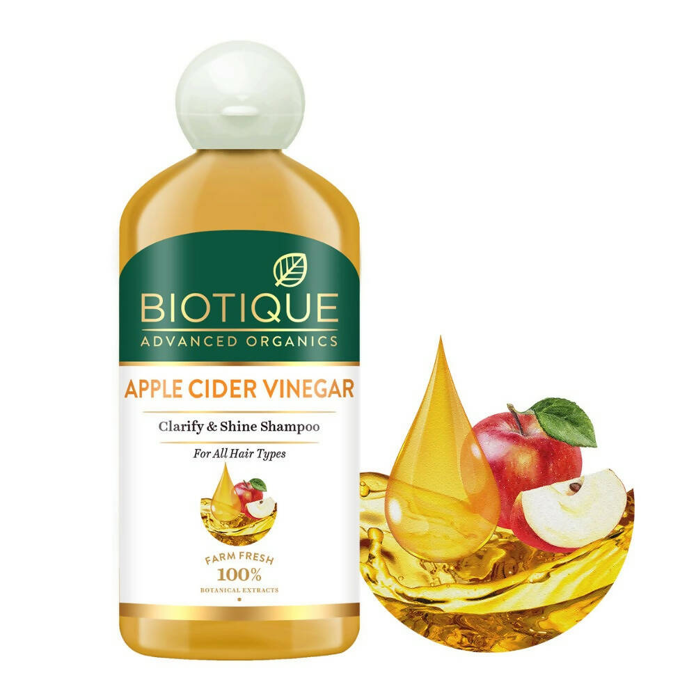 Biotique Advanced Organics Apple Cider Vinegar Clarify & Shine Shampoo - 300 ML