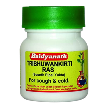 Baidyanath Tribhuvankirti Ras Tablets - 80 Tabs
