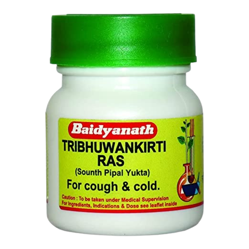 Baidyanath Tribhuvankirti Ras Tablets - 80 Tabs