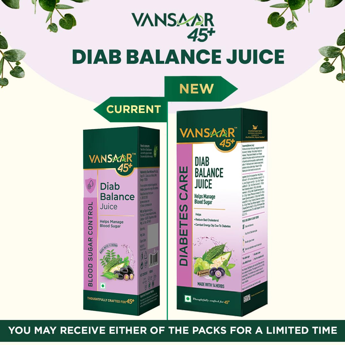 Vansaar 45+ Diab Balance Juice - 1 Ltr