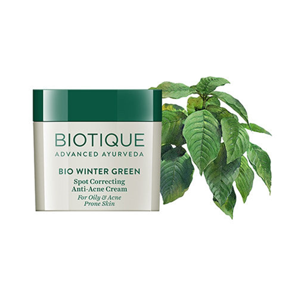 Biotique Bio Winter Green Spot Correcting Anti Acne Cream - 15 GM