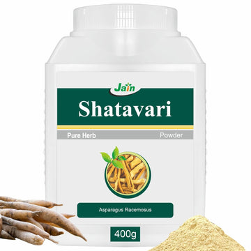 Jain Ayurveda Shatavari Asparagus Racemosus Pure Powder - 400 GM