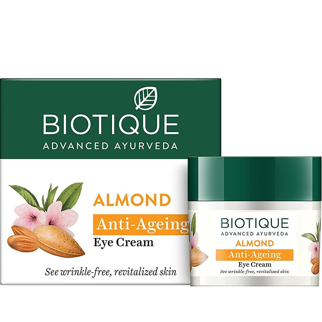 Biotique Advanced Ayurveda Bio Almond Soothing & Nourishing Eye cream - 15 GM