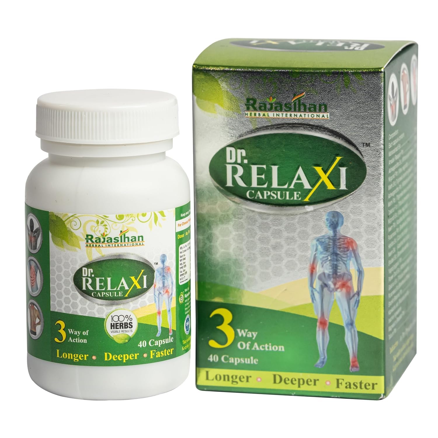 Rajasthan Herbals Dr. Relaxi Capsules - 40 Capsules