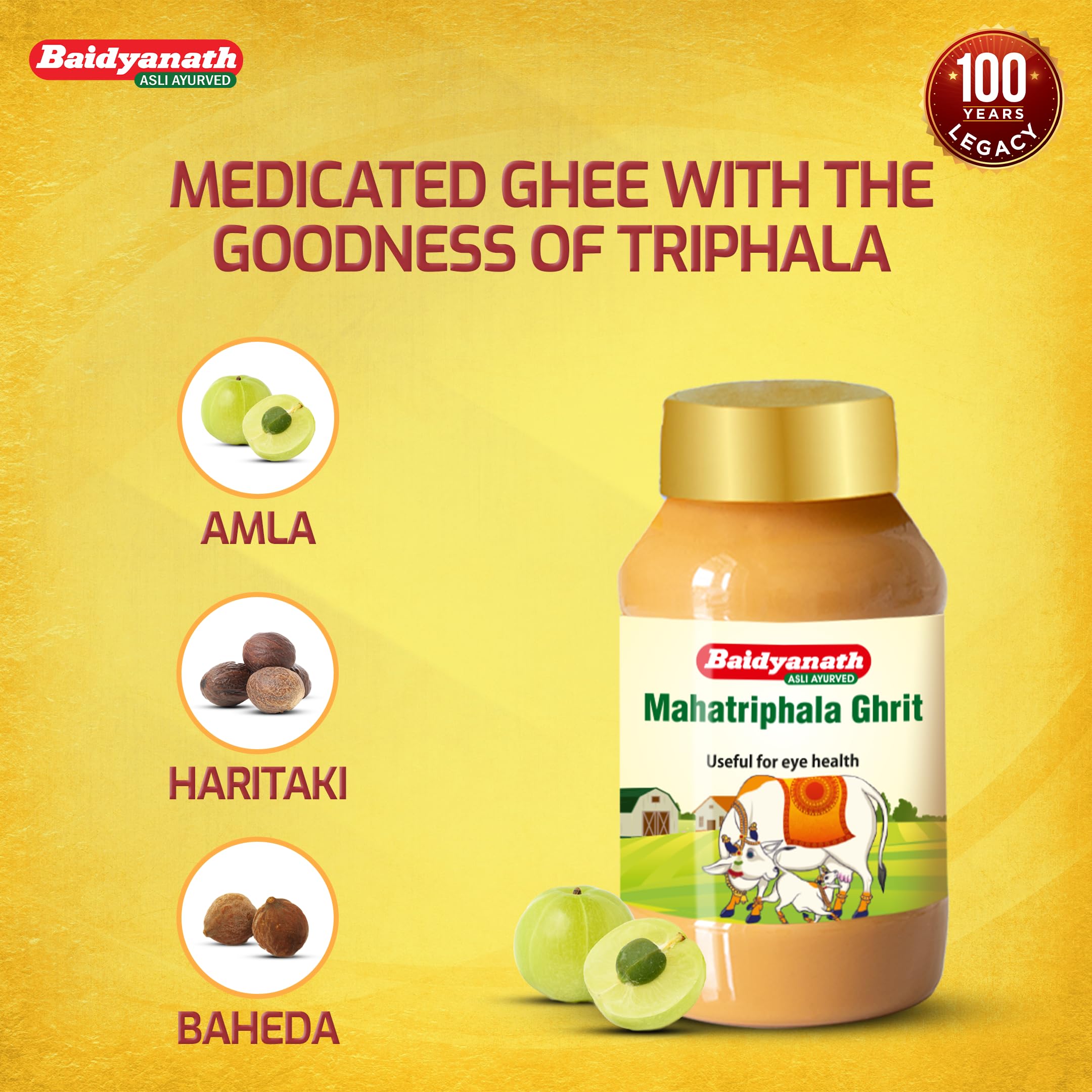 Baidyanath Mahatriphala Ghrita - 100 ML