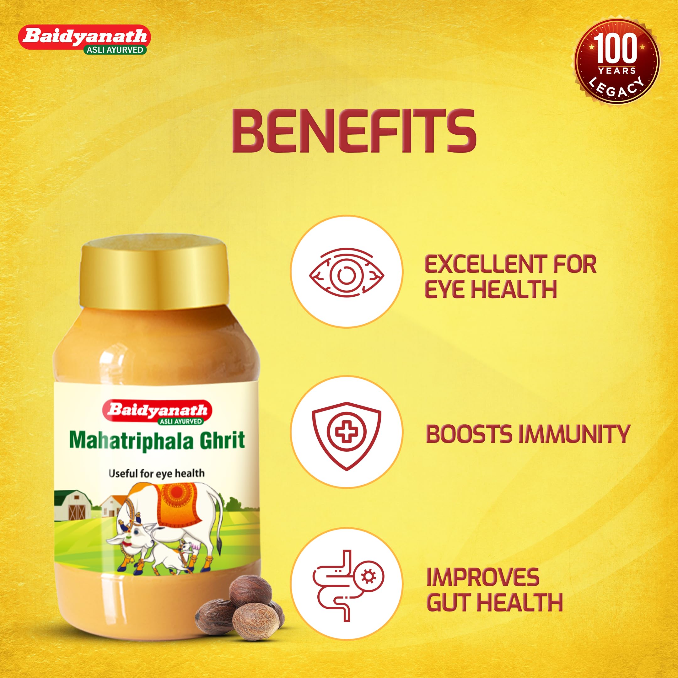 Baidyanath Mahatriphala Ghrita - 100 ML