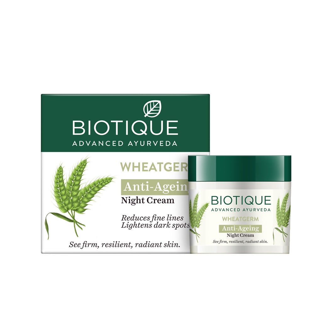 Biotique Advanced Ayurveda WheatGerm Anti-Ageing Night Cream - 50 GM