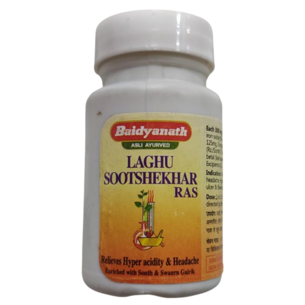 Baidyanath Jhansi Laghu Sutshekhar Tablets - 50 Tabs