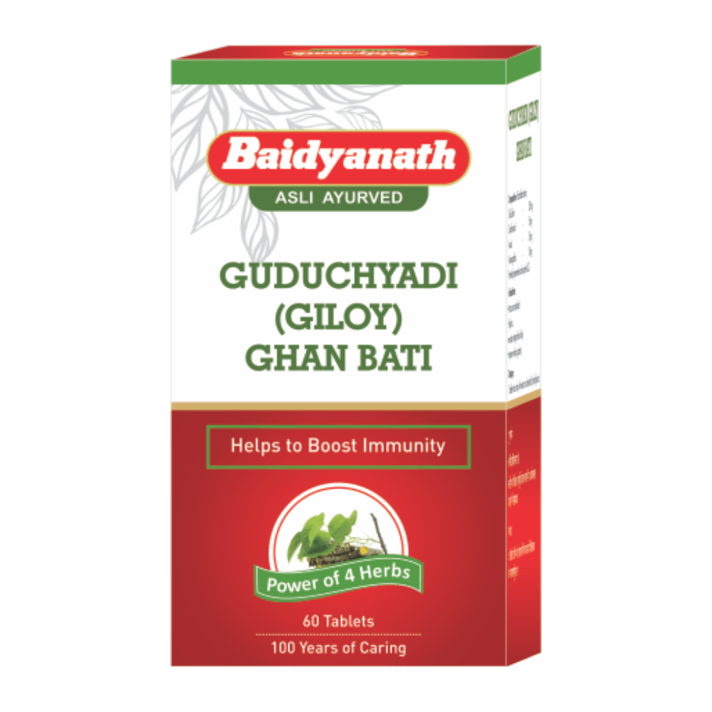 Baidyanath Nagpur Guduchi Giloy Ghanbati - 60 Tabs