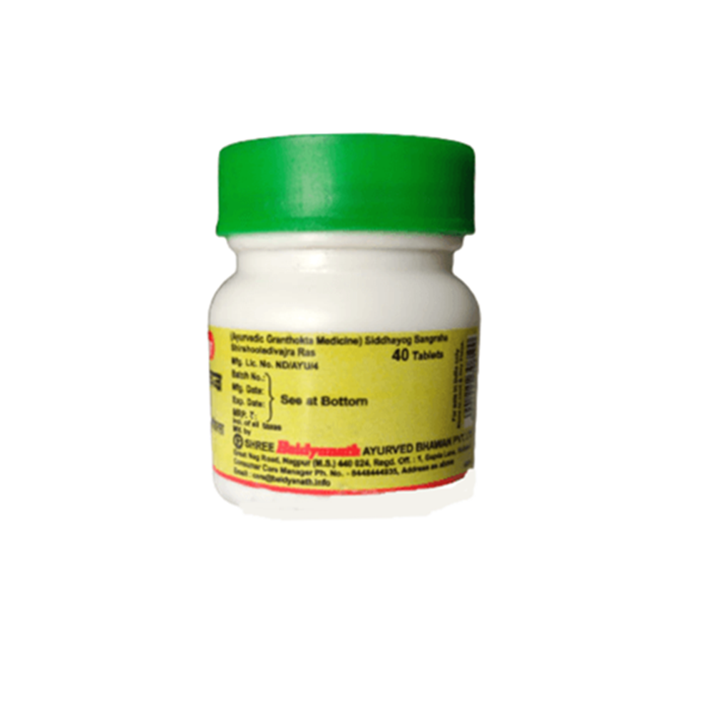 Baidyanath Jhansi Shirashooladivajra Ras - 40 Tabs