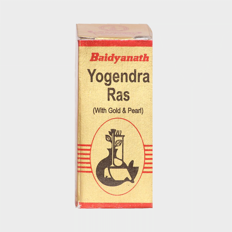 Baidyanath Yogendra Ras with Gold & Pearl - 10 Tabs