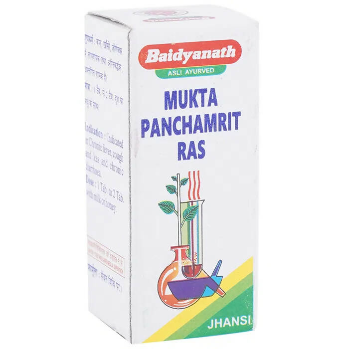 Baidyanath Jhansi Mukta Panchamrit Ras Tablets - 10 Tabs