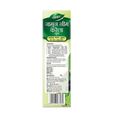 Dabur Jamun Neem Karela Juice - 1L