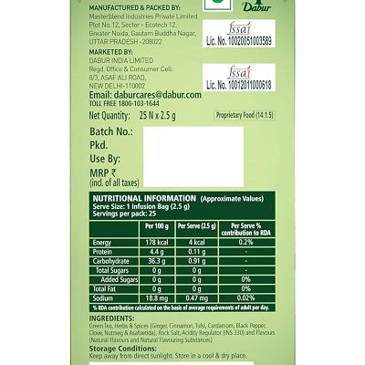 Dabur Vedic Detox Kahwa Green Tea - 25 Teabags
