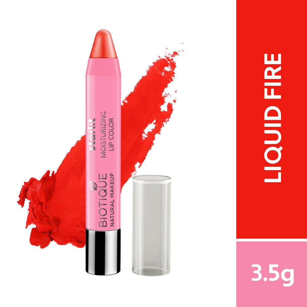 Biotique Starlit Moisturising Lipstick - Liquid Fire - 3 5 GM
