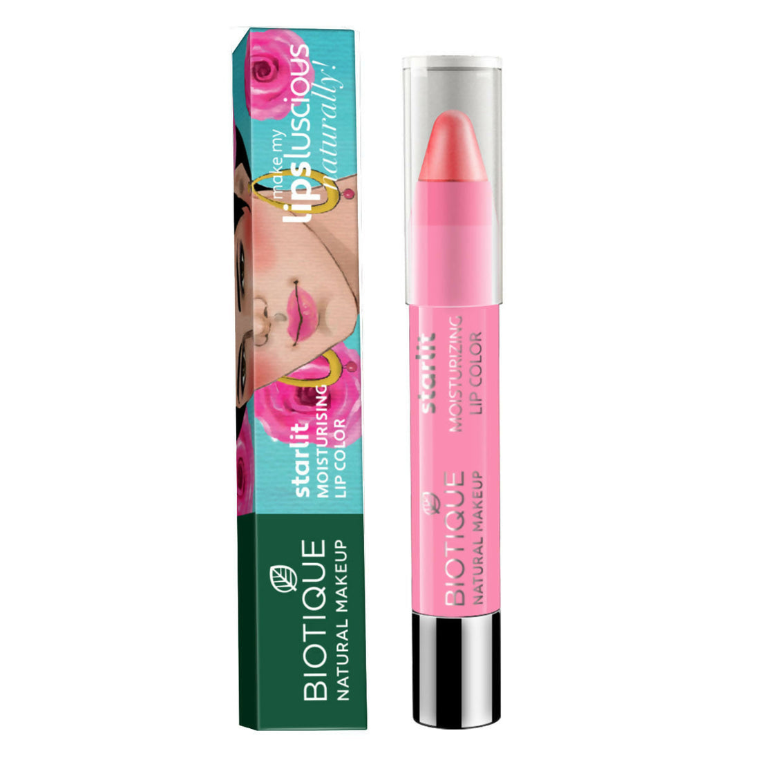 Biotique Starlit Moisturising Lipstick - Coral Dew - 3 5 GM