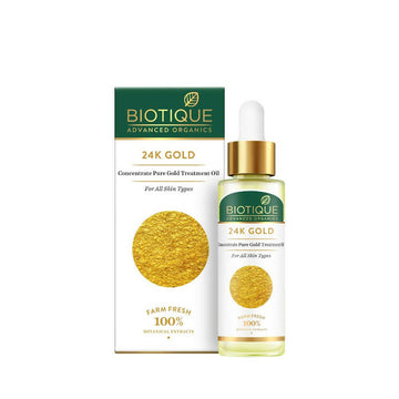 Biotique Advanced Organics 24K Gold Concentrate Pure Gold Treatment Oil - 30 ML