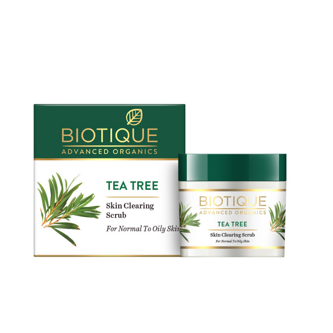 Biotique Advanced Organics Tea Tree Skin Clearing Scrub - 50 GM