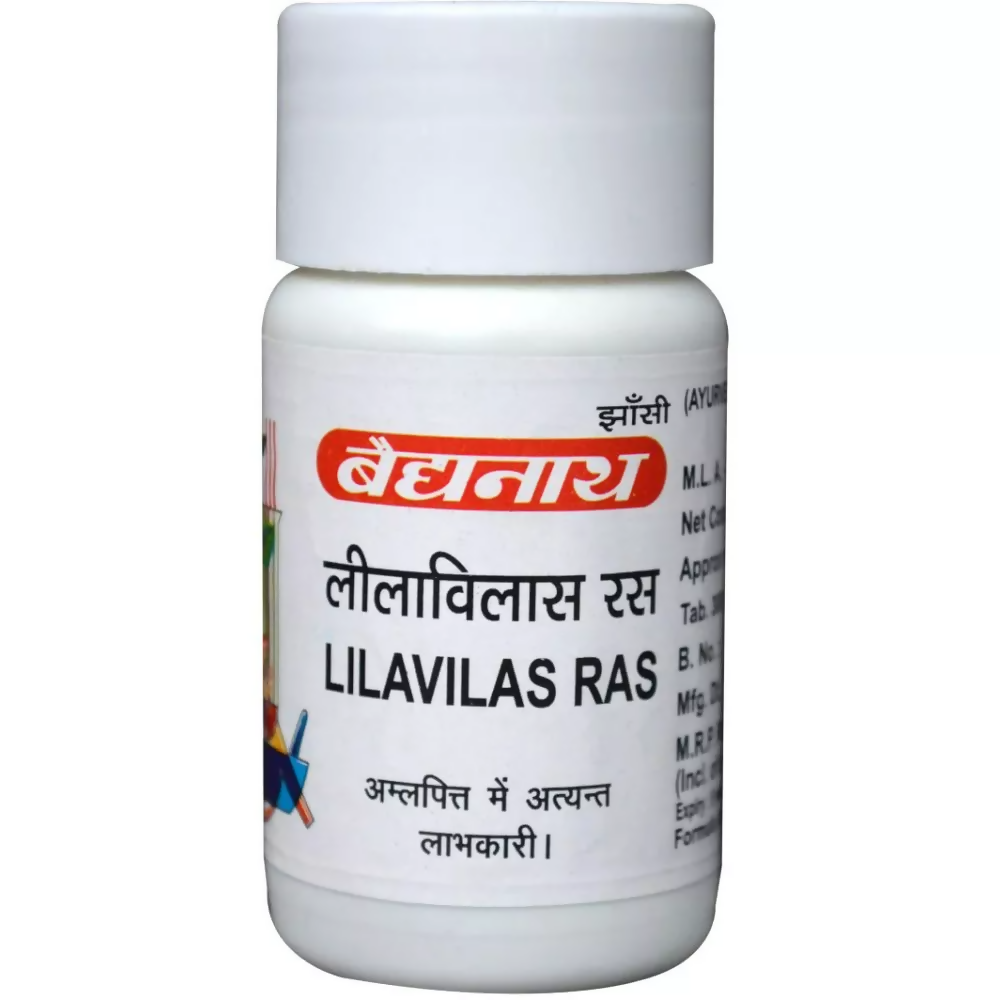 Baidyanath Jhansi Lilavilas Ras Tablets - 40 Tabs