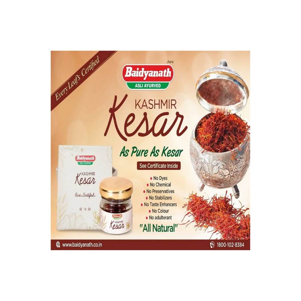 Baidyanath Jhansi Kashmir Kesar - 1 GM