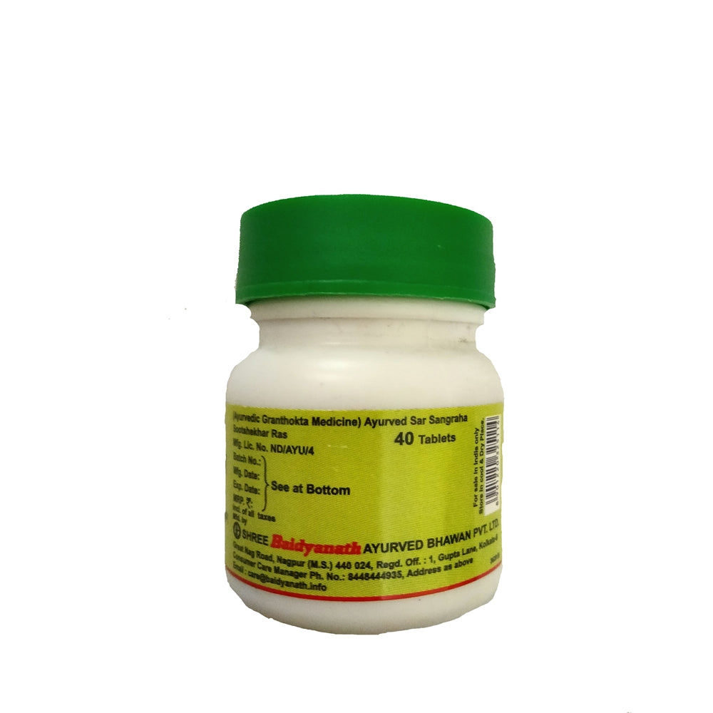 Baidyanath Sootsekhar / Sutshekhar Ras - 40 Tabs