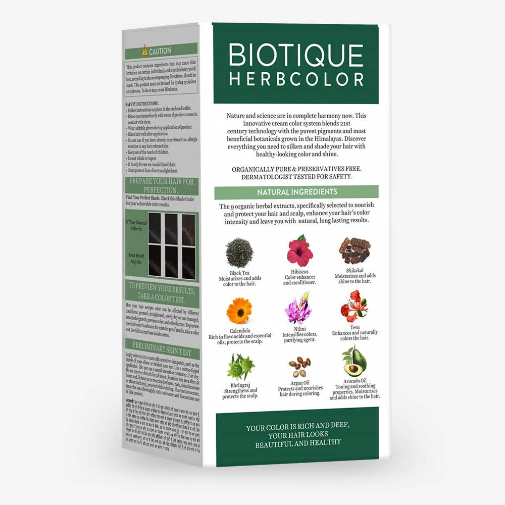 Biotique Herbcolor 3N Darkest Brown - 160 ML