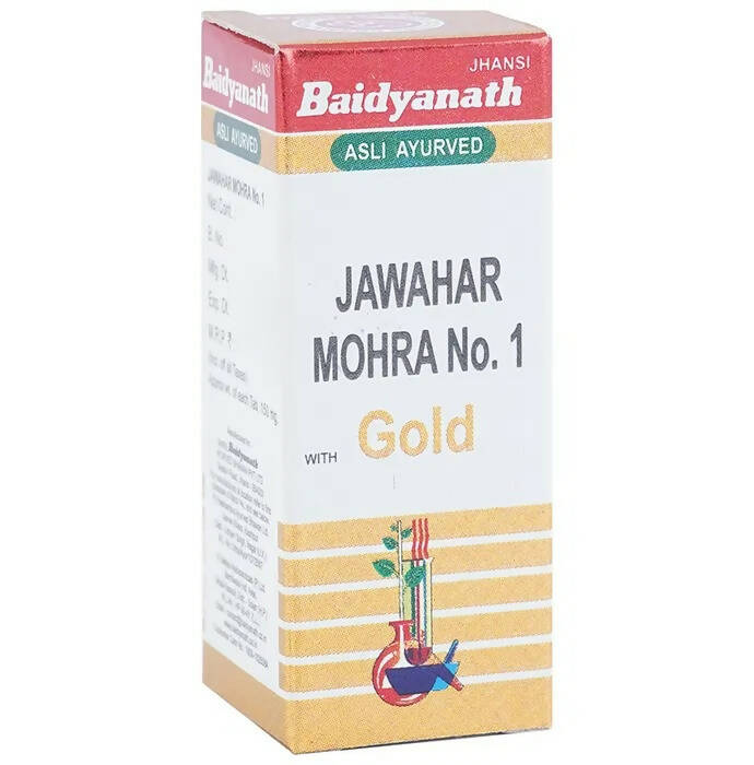 Baidyanath Jhansi Jawahar Mohra No. 1 with Gold Tablets - 10 Tabs