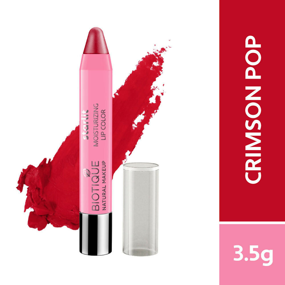 Biotique Starlit Moisturising Lipstick - Crimson Pop - 3 5 GM