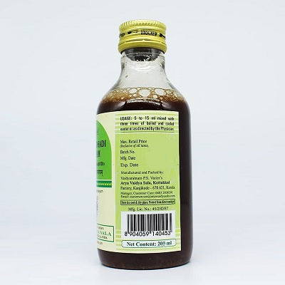 Kottakkal Aragvadhadi Kashayam - 200 ML
