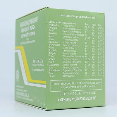 Kottakkal Aragvadhadi Kwatham Tablets - 100 Nos