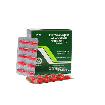 Kottakkal Pravala Bhasmam Capsules - 100 Nos