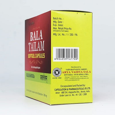 Kottakkal Balatailam Softgel Capsules - 100 Nos