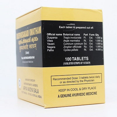 Kottakkal Dusparsakadi Kwatham Tablets - 100 Nos