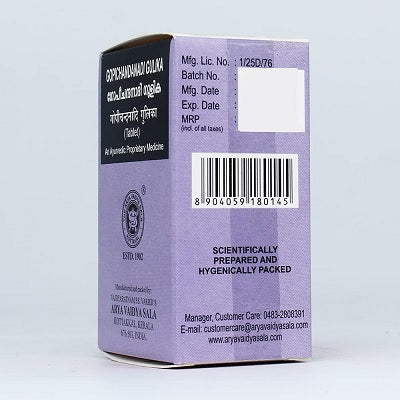 Kottakkal Gopichandanadi Gulika - 100 Nos