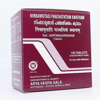 Kottakkal Nimbamritadi Panchatiktam Kwatham Tablets - 100 Nos