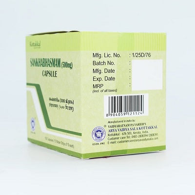 Kottakkal Sankha Bhasmam Capsule - 100 Nos