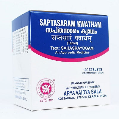 Kottakkal Saptasaram Kwatham Tablets - 100 Nos