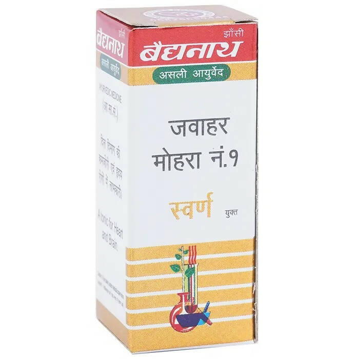 Baidyanath Jhansi Jawahar Mohra No. 1 with Gold Tablets - 10 Tabs