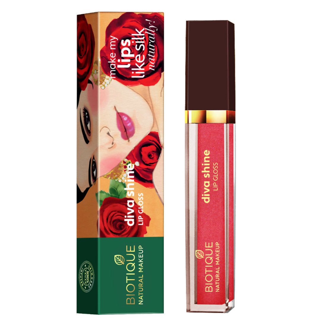 Biotique Diva Shine Lip Gloss - Dew Me Up - 3 ML