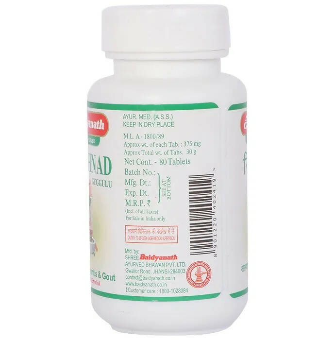 Baidyanath Jhansi Singhnad Guggulu - 80 Tabs